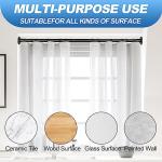 Adjustable Black Shower Curtain Rod for Fishing Spaces