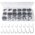300PCS High-Carbon Steel Fishing Hooks Set