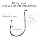 300PCS High-Carbon Steel Fishing Hooks Set