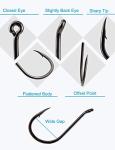 Beoccudo Large Fishing Hooks Set for All Waters