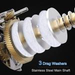 Sougayilang 7.0:1 Baitcasting Reel with Smooth Bearings