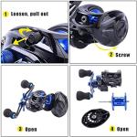 Sougayilang 7.0:1 Baitcasting Reel with Smooth Bearings