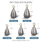 26-Piece Fishing Weights and Sinkers Kit