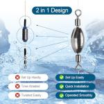 34-Piece Fishing Weights and Swivel Kit