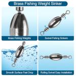 34-Piece Fishing Weights and Swivel Kit