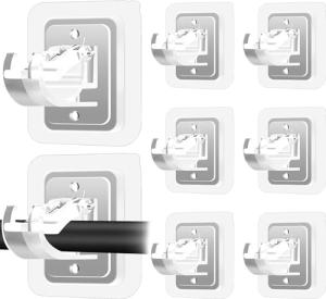 8PCS Adhesive Curtain Rod Brackets for Any Room