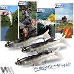 VMSIXVM Soft Swimbaits for Bass and Trout