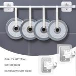 8PCS Adhesive Curtain Rod Brackets for Any Room