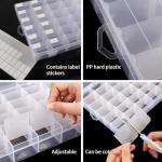 OUTUXED 2 Pack Clear Plastic Tackle Box