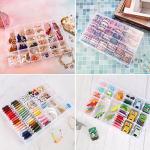 OUTUXED 2 Pack Clear Plastic Tackle Box