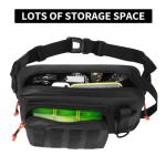 Chardime Black Fishing Fanny Pack with Space
