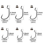 UCEC EWG Offset Worm Hooks - 100pcs Variety
