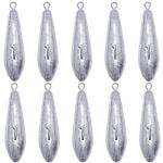 Drop Shot Fishing Weights Sinkers Teardrop Weights Bass Fishing Sinkers for Freshwater Saltwater Fishing Gear 1oz to 8oz