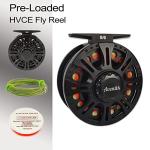 Aventik Fly Fishing Reel 3/4/5/6/7/8/9 Pre-Loaded Fly Reel with Line Combo (HVCE 7/8 Kit)