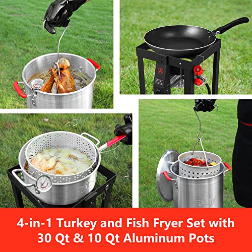 FEASTO 4-in-1 Outdoor Propane Fryer Set