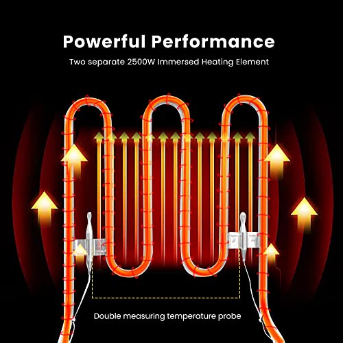 VIVOHOME 5000W 20.7Qt Electric Deep Fryer