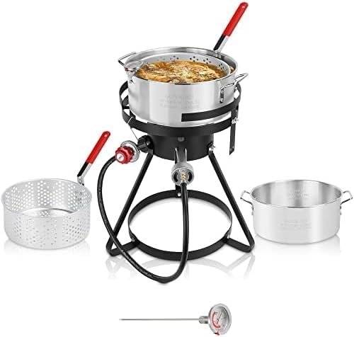 Lafati Outdoor Fish Fryer with 10-Quart Pot