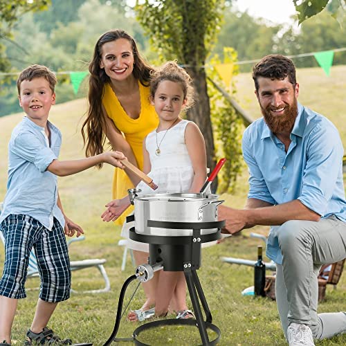 Lafati Outdoor Fish Fryer with 10-Quart Pot