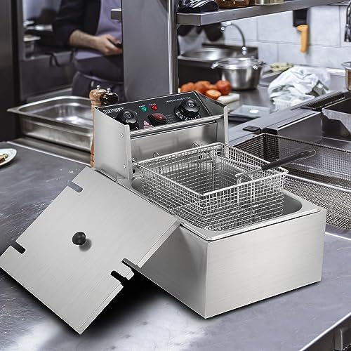 ROVSUN 11.4QT Electric Deep Fryer with Timer