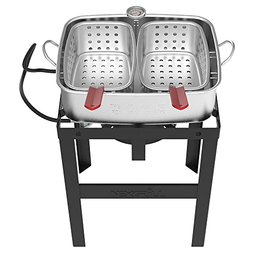 Nexgrill 18 Qt. Outdoor Double Basket Fryer