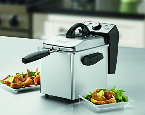 Waring DF55 Professional Mini Deep Fryer, Stainless Steel