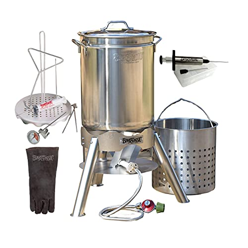 Bayou Classic 44 Quart Stainless Steel Turkey Fryer