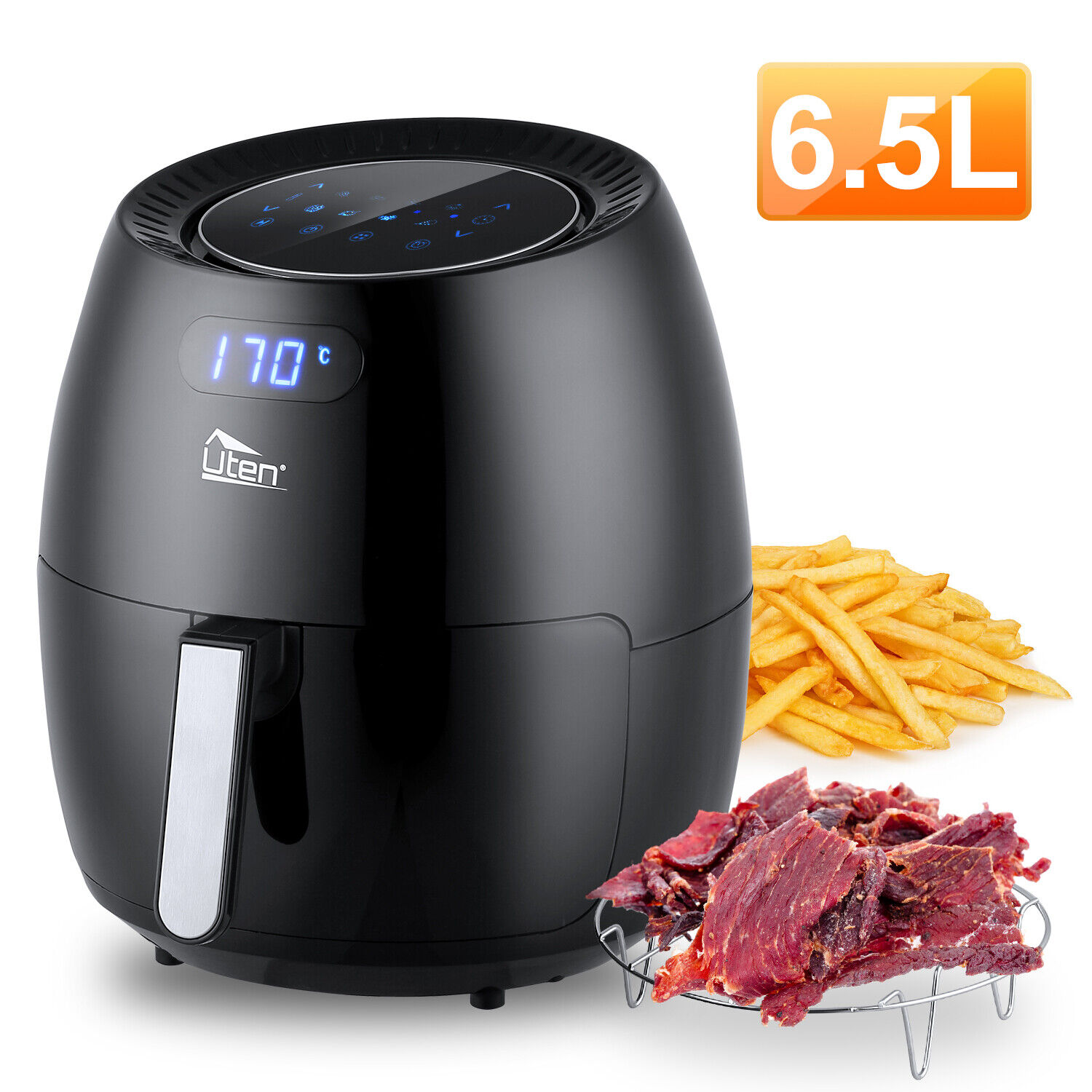 UTEN 6.9QT Oil-Free Air Fryer with Timer