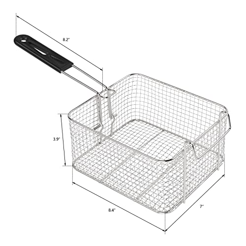 Stainless Steel Electric Deep Fryer with Basket
