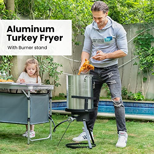 VIVOHOME 30 Qt Turkey Fryer with Propane Burner