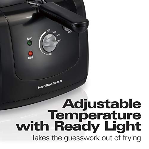 Hamilton Beach 8-Cup Electric Deep Fryer, Black