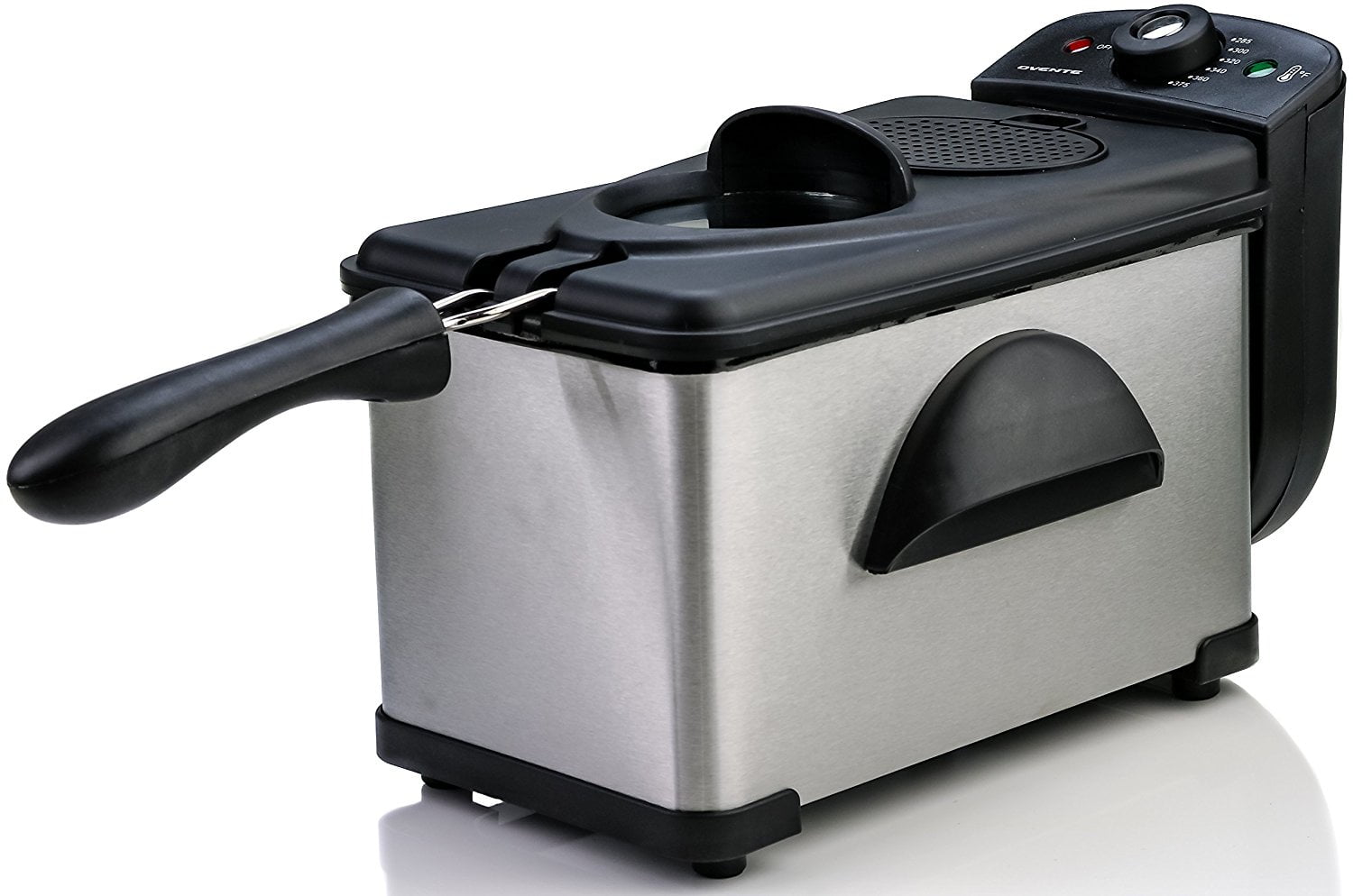 Ovente 2L Electric Air Fryer, 1500W, Adjustable Temp