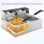 3400W Electric Deep Fryer with Dual Baskets