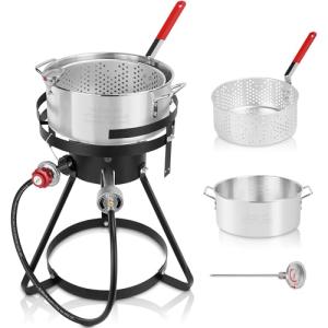 Lafati Outdoor Fish Fryer with 10-Quart Pot