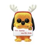 Disney Holiday Pluto Flocked Funko Pop! Exclusive
