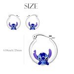 Disney Stitch Hoop Earrings for Women