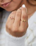 Disney Moana Women's Stackable Ring Set - Size 7