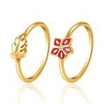 Disney Moana Women's Stackable Ring Set - Size 7