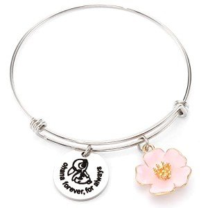 Disney Ohana Forever Bracelet with Hibiscus Charm