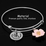 Disney Ohana Forever Bracelet with Hibiscus Charm