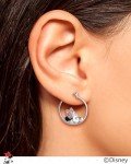 Minnie Mouse Hoop Earrings with Crystal Accent