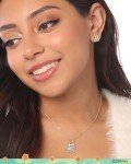 Stitch Christmas Stud Earrings - 18k Gold Plated