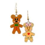 Mickey & Minnie Christmas Gingerbread Earrings