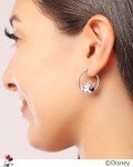 Minnie Mouse Hoop Earrings with Crystal Accent