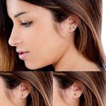 Mickey & Minnie Kiss Sterling Silver Stud Earrings