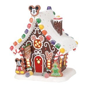 Disney Mickey Mouse Gingerbread House Figurine