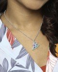Lilo and Stitch Surfing Pendant Necklace for Women