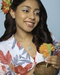 Lilo and Stitch Surfing Pendant Necklace for Women