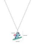 Lilo and Stitch Surfing Pendant Necklace for Women