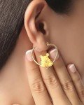 Winnie the Pooh & Piglet Mismatched Hoop Earrings
