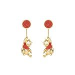 Winnie the Pooh Women's Flash Plated Drop Earrings